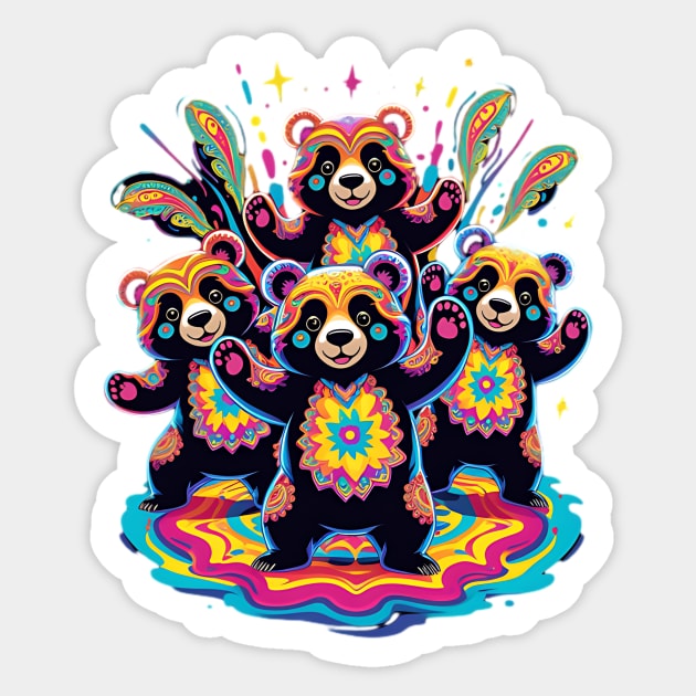 Dancing Bear Sticker by animegirlnft